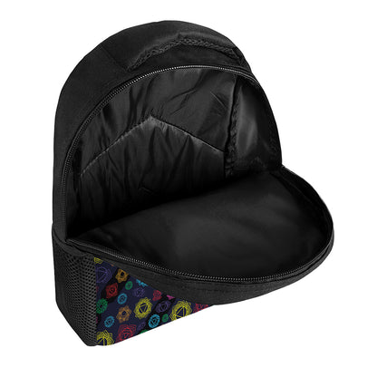 Colorful Seven Chakras Pattern Print Casual Backpack