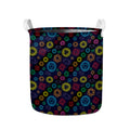 Colorful Seven Chakras Pattern Print Collapsible Laundry Basket
