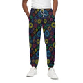 Colorful Seven Chakras Pattern Print Cotton Sweatpants