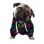 Colorful Seven Chakras Pattern Print Dog Zip Up Hoodie