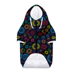 Colorful Seven Chakras Pattern Print Dog Zip Up Hoodie