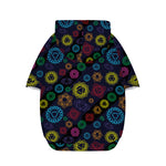 Colorful Seven Chakras Pattern Print Dog Zip Up Hoodie