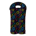 Colorful Seven Chakras Pattern Print Double Neoprene Wine Tote