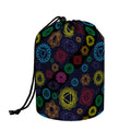 Colorful Seven Chakras Pattern Print Drawstring Makeup Bag