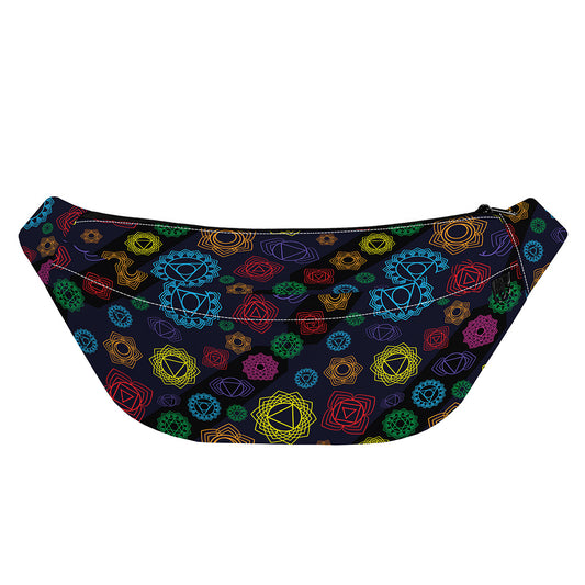 Colorful Seven Chakras Pattern Print Fanny Pack