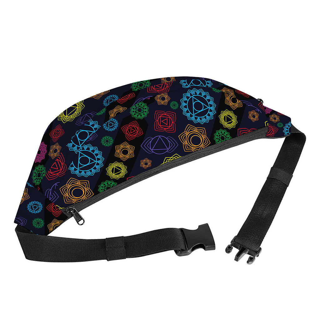 Colorful Seven Chakras Pattern Print Fanny Pack