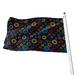 Colorful Seven Chakras Pattern Print Flag