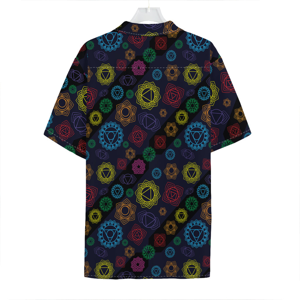 Colorful Seven Chakras Pattern Print Hawaiian Shirt