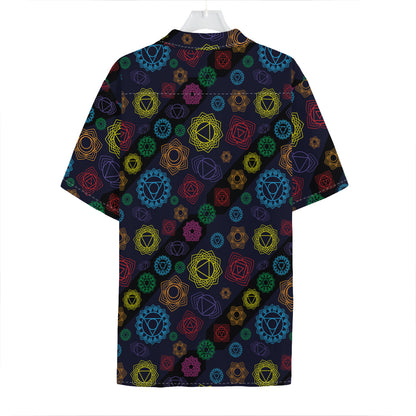 Colorful Seven Chakras Pattern Print Hawaiian Shirt