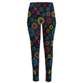 Colorful Seven Chakras Pattern Print High-Waisted Pocket Leggings