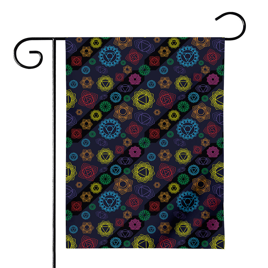 Colorful Seven Chakras Pattern Print House Flag