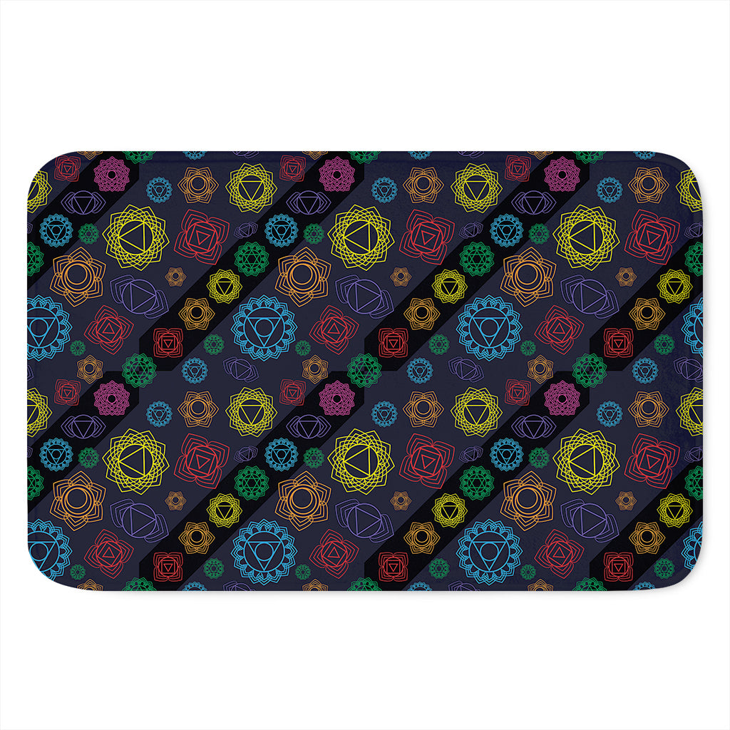 Colorful Seven Chakras Pattern Print Indoor Door Mat