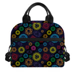 Colorful Seven Chakras Pattern Print Insulated Lunch Bag