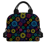 Colorful Seven Chakras Pattern Print Insulated Lunch Bag