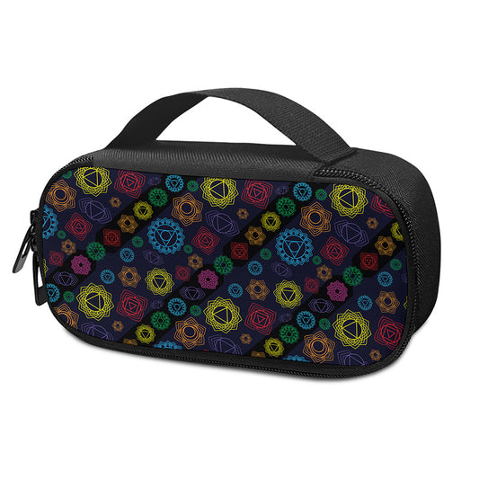 Colorful Seven Chakras Pattern Print Insulin Cooler Travel Case