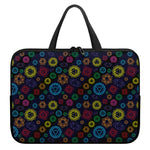 Colorful Seven Chakras Pattern Print Laptop Sleeve With Handle