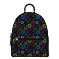 Colorful Seven Chakras Pattern Print Leather Backpack