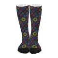 Colorful Seven Chakras Pattern Print Long Socks