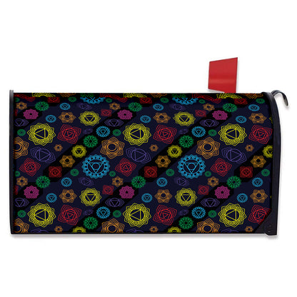 Colorful Seven Chakras Pattern Print Mailbox Cover