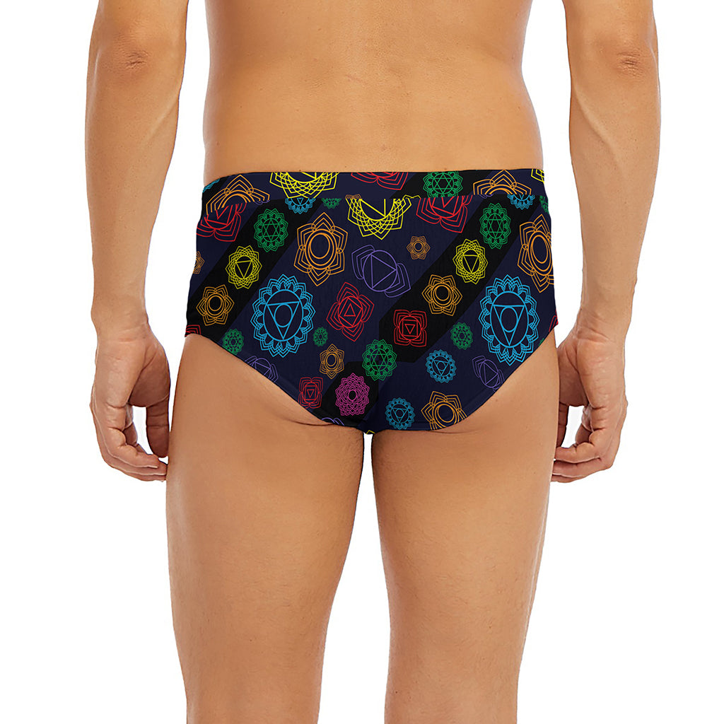 Colorful Seven Chakras Pattern Print Men's Briefs