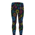 Colorful Seven Chakras Pattern Print Men's Leggings