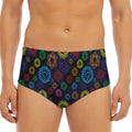 Colorful Seven Chakras Pattern Print Men's Triangle Swim Briefs