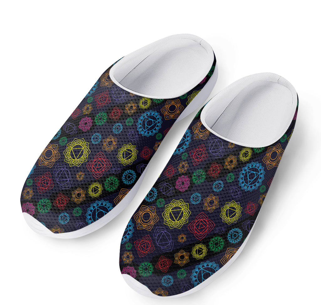 Colorful Seven Chakras Pattern Print Mesh Casual Shoes