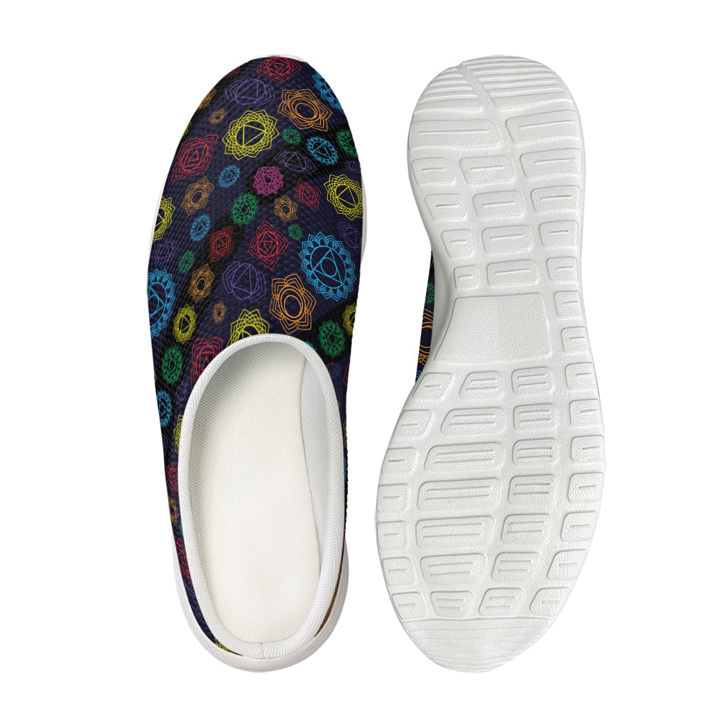 Colorful Seven Chakras Pattern Print Mesh Casual Shoes