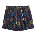 Colorful Seven Chakras Pattern Print Mesh Shorts
