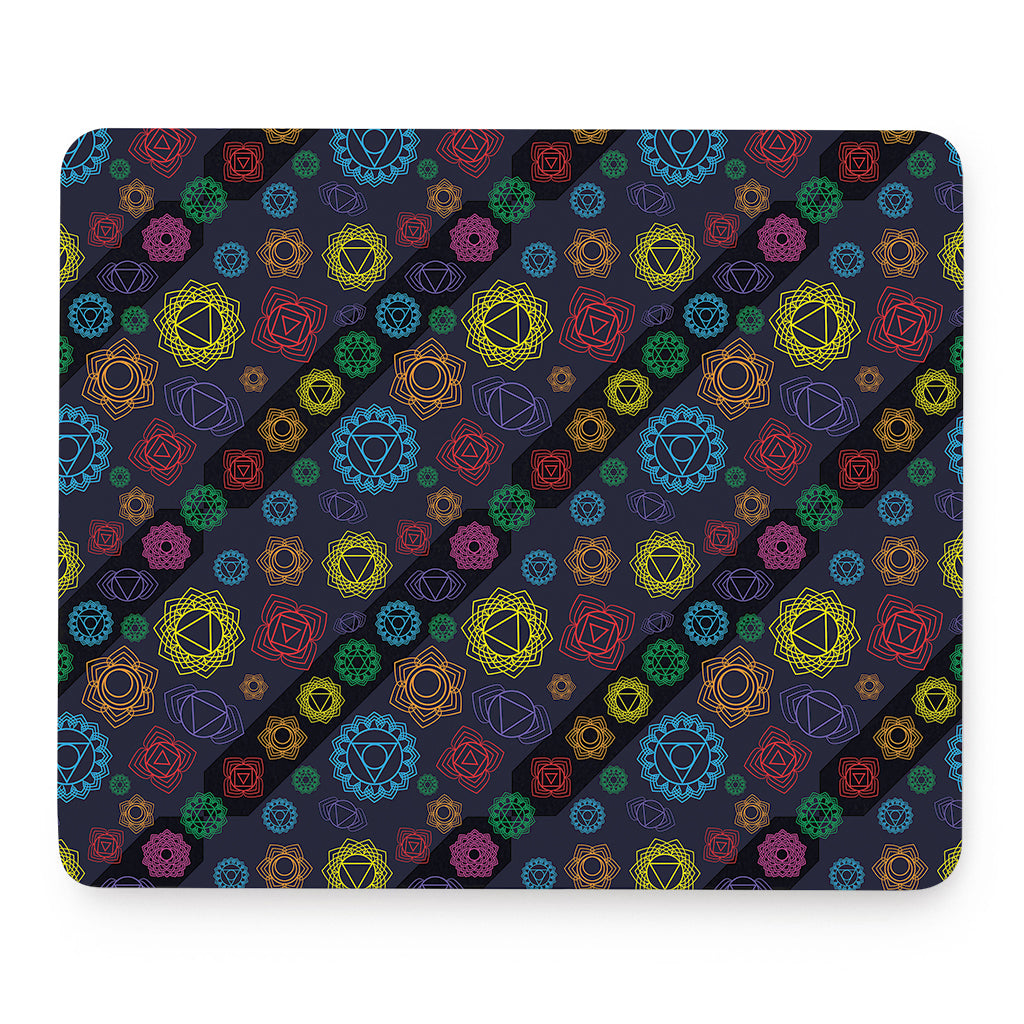 Colorful Seven Chakras Pattern Print Mouse Pad