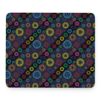 Colorful Seven Chakras Pattern Print Mouse Pad