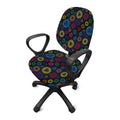 Colorful Seven Chakras Pattern Print Office Chair Cover