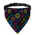 Colorful Seven Chakras Pattern Print Over The Collar Dog Bandana