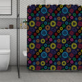 Colorful Seven Chakras Pattern Print Polyester Shower Curtain