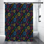 Colorful Seven Chakras Pattern Print Premium Shower Curtain
