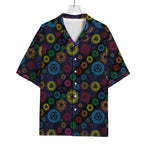 Colorful Seven Chakras Pattern Print Rayon Hawaiian Shirt