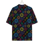 Colorful Seven Chakras Pattern Print Rayon Hawaiian Shirt