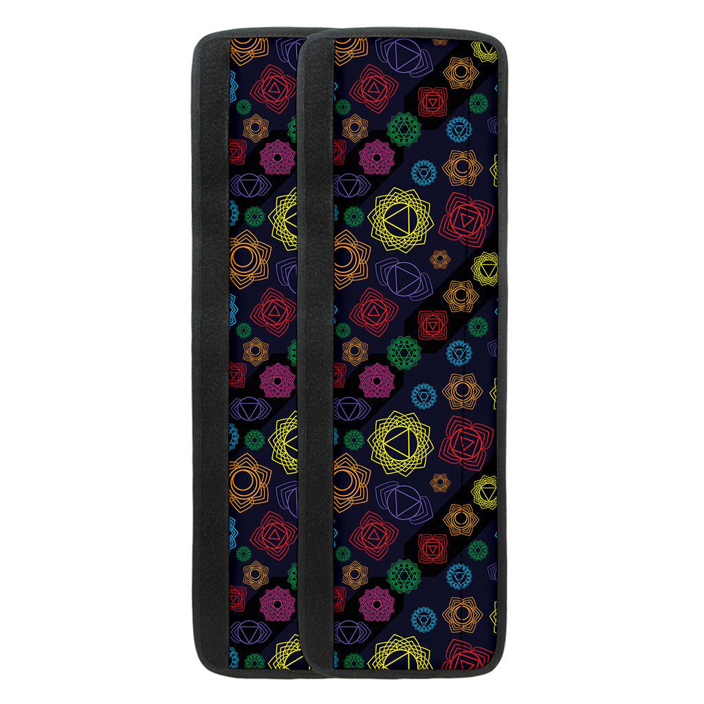 Colorful Seven Chakras Pattern Print Refrigerator Handle Covers