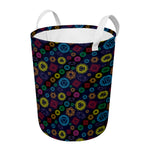 Colorful Seven Chakras Pattern Print Round Laundry Basket