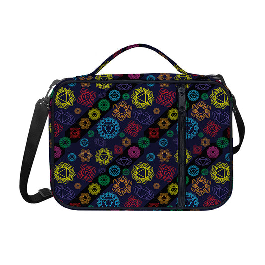 Colorful Seven Chakras Pattern Print Shoulder Strap Bible Bag