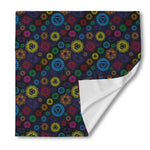 Colorful Seven Chakras Pattern Print Silk Bandana