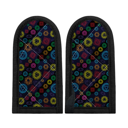 Colorful Seven Chakras Pattern Print Skillet Handle Cover