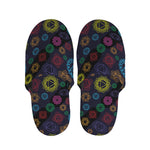 Colorful Seven Chakras Pattern Print Slippers