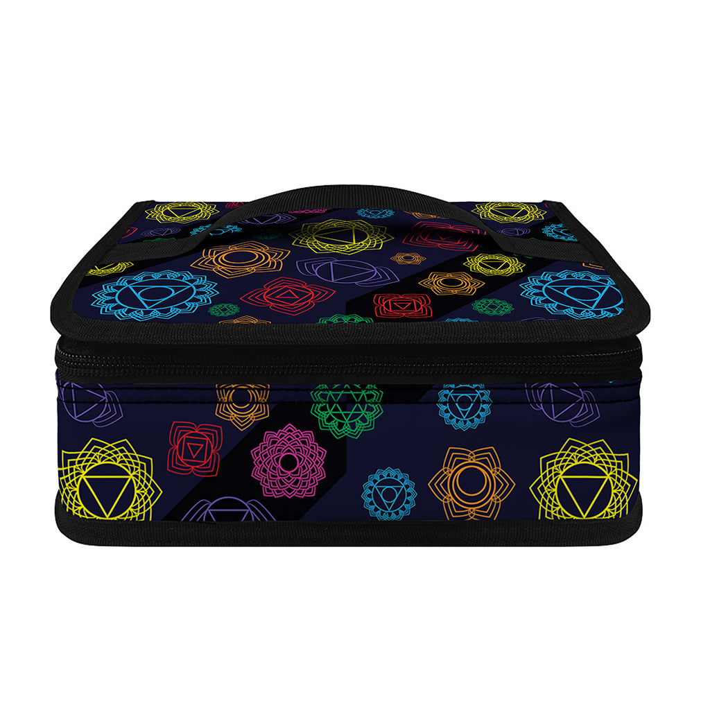 Colorful Seven Chakras Pattern Print Small Lunch Bag