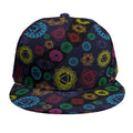 Colorful Seven Chakras Pattern Print Snapback Cap