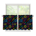 Colorful Seven Chakras Pattern Print Tier Curtains