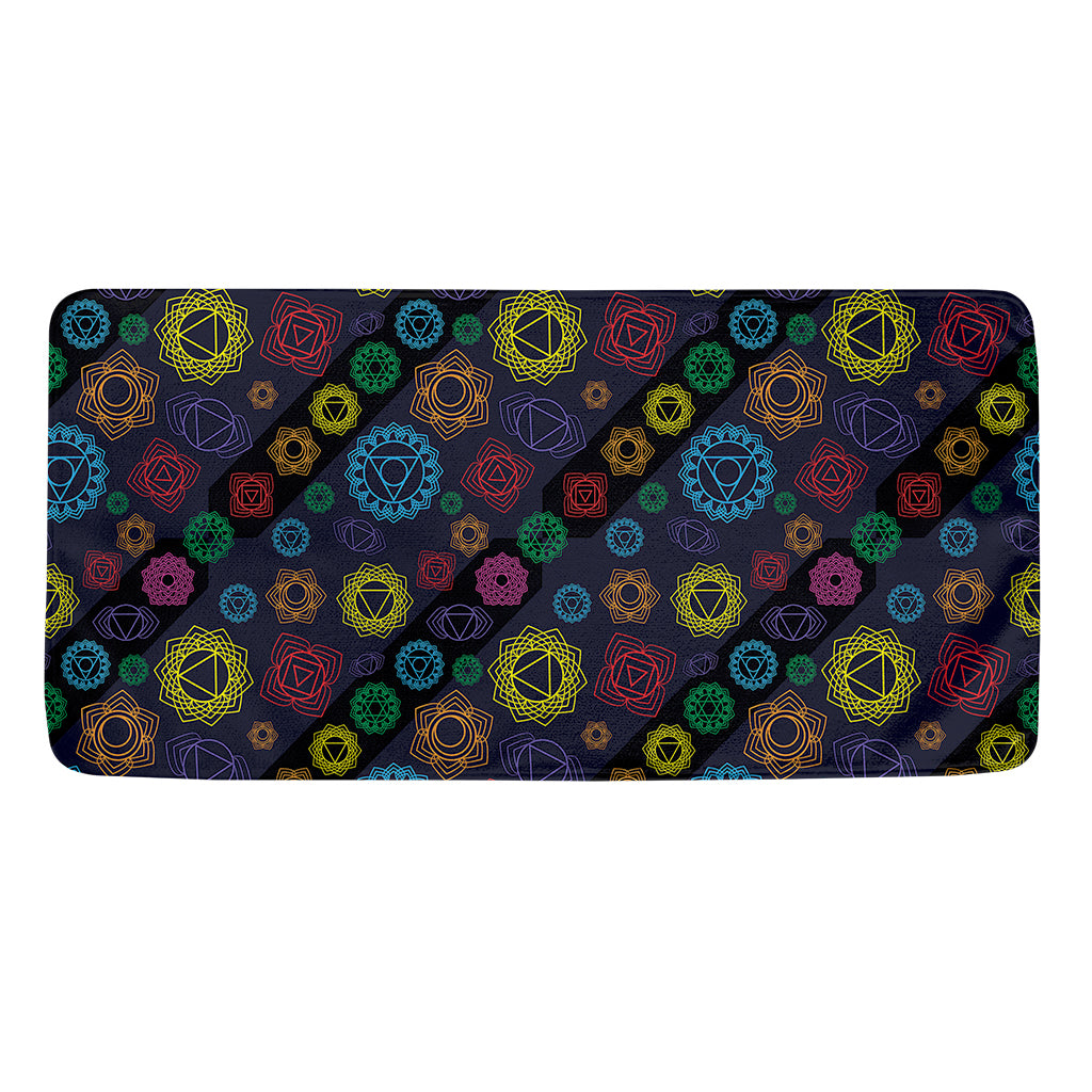 Colorful Seven Chakras Pattern Print Towel