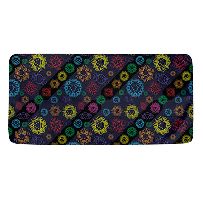 Colorful Seven Chakras Pattern Print Towel