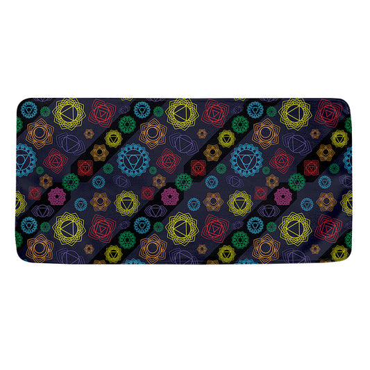 Colorful Seven Chakras Pattern Print Towel