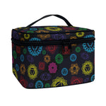 Colorful Seven Chakras Pattern Print Travel Makeup Bag